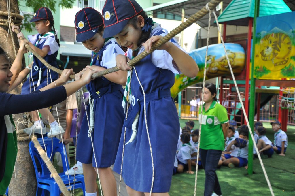 Saturday 28 September 2019 Scout Camp Day Camp for Prathom 1-3 students.